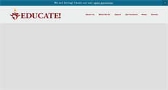 Desktop Screenshot of experienceeducate.org